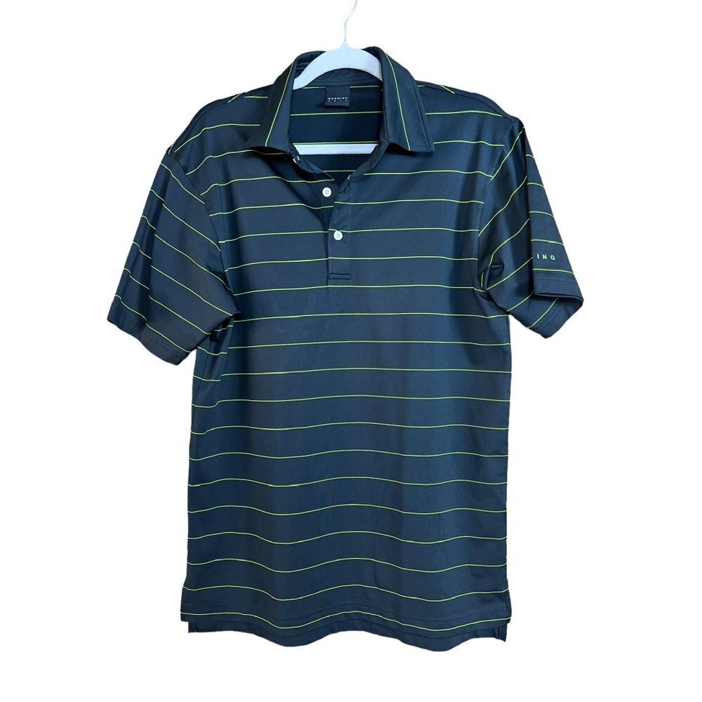 Dunning Golf Men's Stripe Jersey Polo Shirt